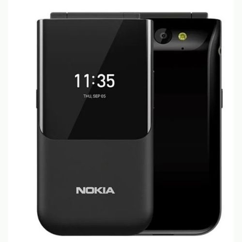 Nokia 2720 Flip Mobile, Mobile Phone, Dual Screen, Equipped with 4G Internet - Long Battery Life - Compact and Strong Dual Sim Card 4 GB Internal Memory, 512 MB RAM, Dual SIM Featured phone+free gifts