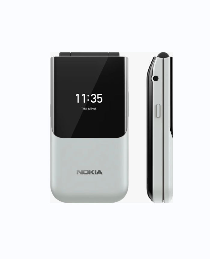 Nokia 2720 Flip Mobile, Mobile Phone, Dual Screen, Equipped with 4G Internet - Long Battery Life - Compact and Strong Dual Sim Card 4 GB Internal Memory, 512 MB RAM, Dual SIM Featured phone+free gifts