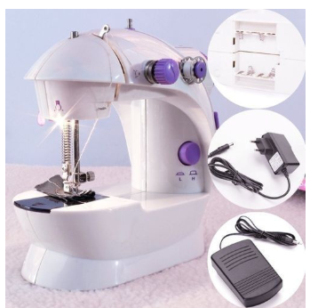 Multifunction Electric Mini Sewing Machine - White