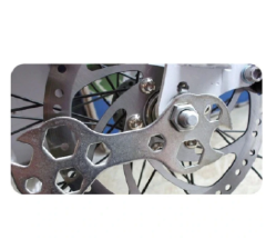 Cycling Portable Multitool Wrench 8-17mm Hex Multihole Screw Wrench Spanner Bicycle Repair Hand Tools Cycle Bike Repair Tool