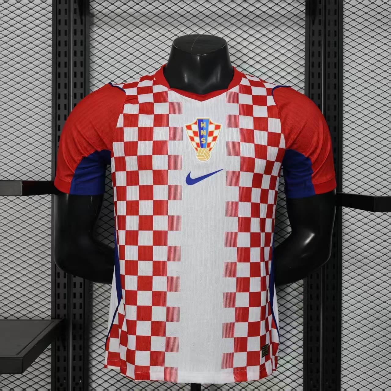 ❤️🤍 CHECKER LEGEND • WORLD CUP 2026 🇭🇷 Croatia Fan Jersey – Iconic Checkered Football Kit ⚽ Breathable Sports Wear 🔥 Premium Replica Edition