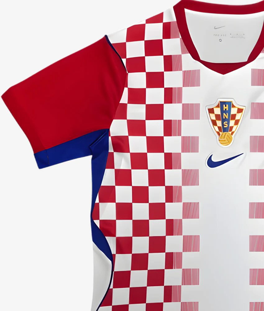 ❤️🤍 CHECKER LEGEND • WORLD CUP 2026 🇭🇷 Croatia Fan Jersey – Iconic Checkered Football Kit ⚽ Breathable Sports Wear 🔥 Premium Replica Edition