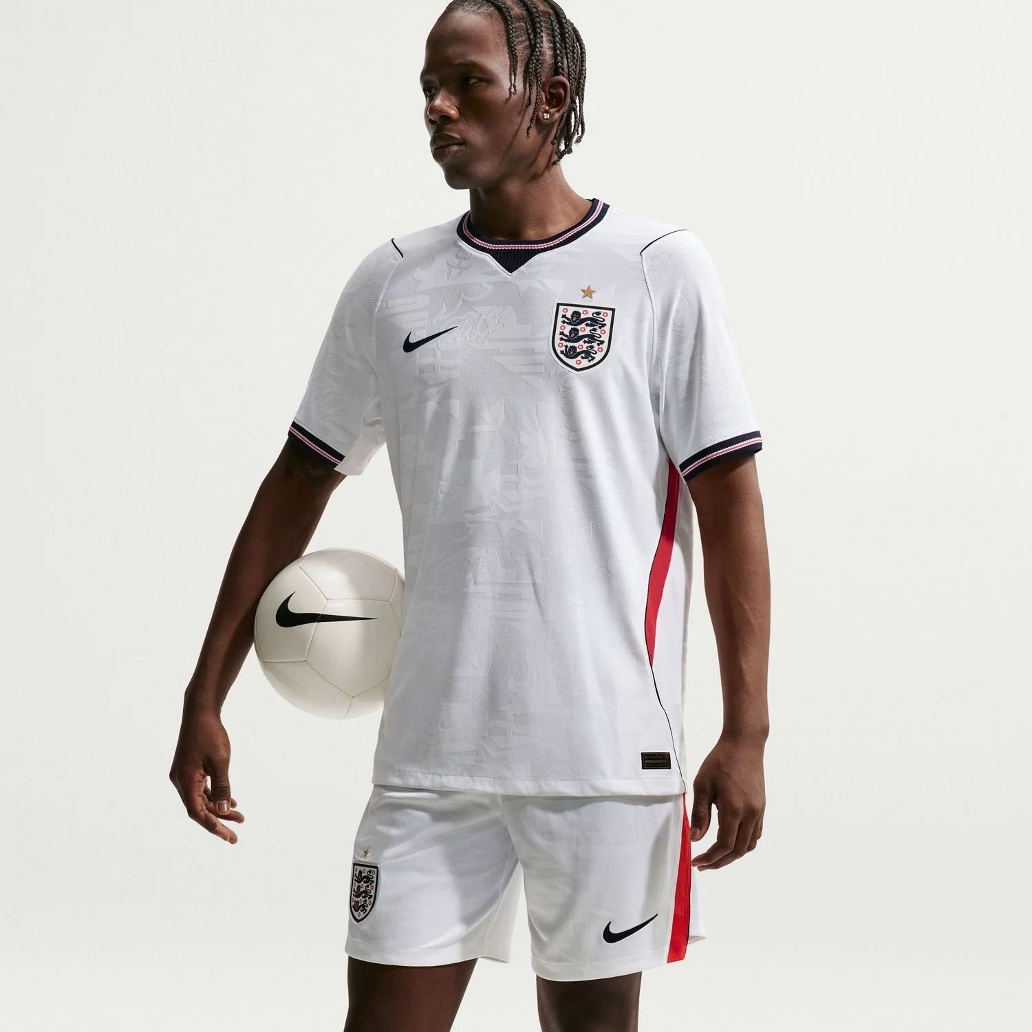 🦁 THREE LIONS CLASSIC • WORLD CUP 2026 🏴 England Fan Jersey – White Football Kit ⚽ Breathable Sports Wear 🔥 Premium Replica Edition