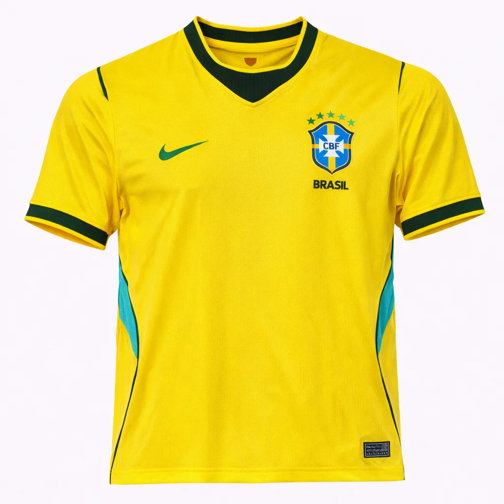💛 SAMBA LEGENDARY • WORLD CUP 2026 🇧🇷 Brazil Fan Jersey – Iconic Yellow Football Kit ⚽ Breathable Sports Wear 🌟 Premium Replica Edition