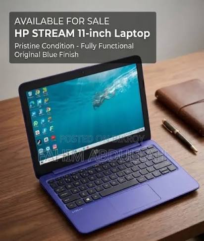 Refublished HP Stream 11.6-inch HD Laptop, Intel Celeron N4000, 4 GB RAM, 64 GB eMMC, Windows 10
