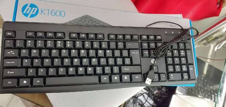 HP Wired Keyboard K1600. Chiclet-Style keyboard is quick and cofmy Full size keyboard. Genius keystrokes and 3 LED Indicators.