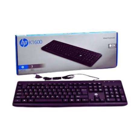 HP Wired Keyboard K1600. Chiclet-Style keyboard is quick and cofmy Full size keyboard. Genius keystrokes and 3 LED Indicators.