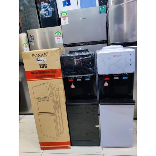 Sonar K9C Water Dispenser 3 Taps Hot Cold & Normal Water Dispenser – Top Load Energy Saving Free Standing Dispenser