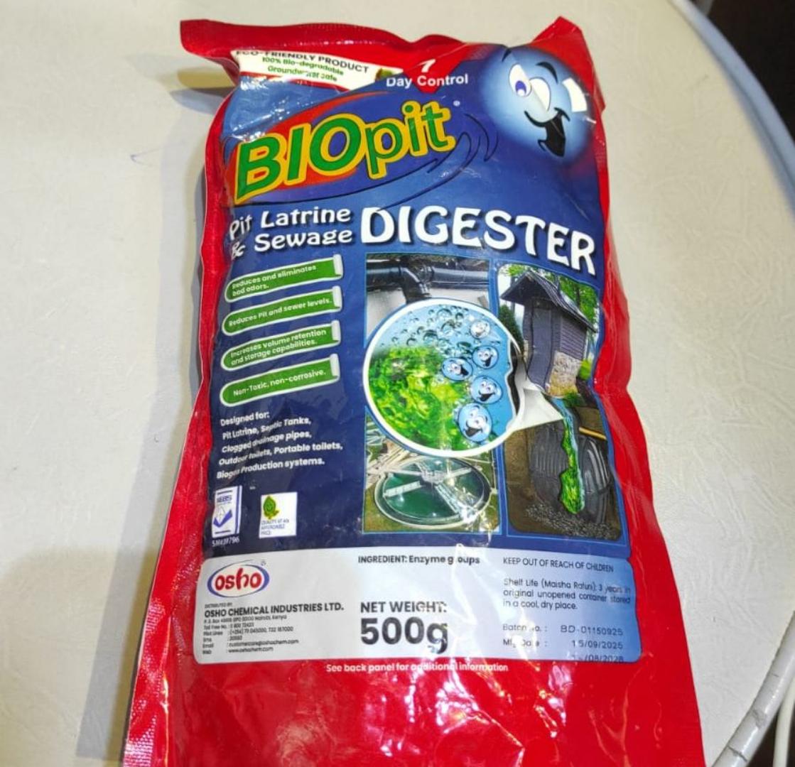 Bio Pit Digester – Ultimate Waste & Odor Treatment for Pit Latrines, Septic Tanks & Biodigesters
Keep your toilets clean, odor-free, and functioning perfectly with the Bio Pit Digester.