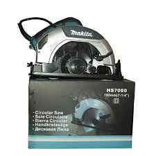 Makita HS7000 Circular Saw 1850W 7 Inch Electric Handheld Wood Cutting Machine for Professional Carpentry, DIY Projects and Construction Work