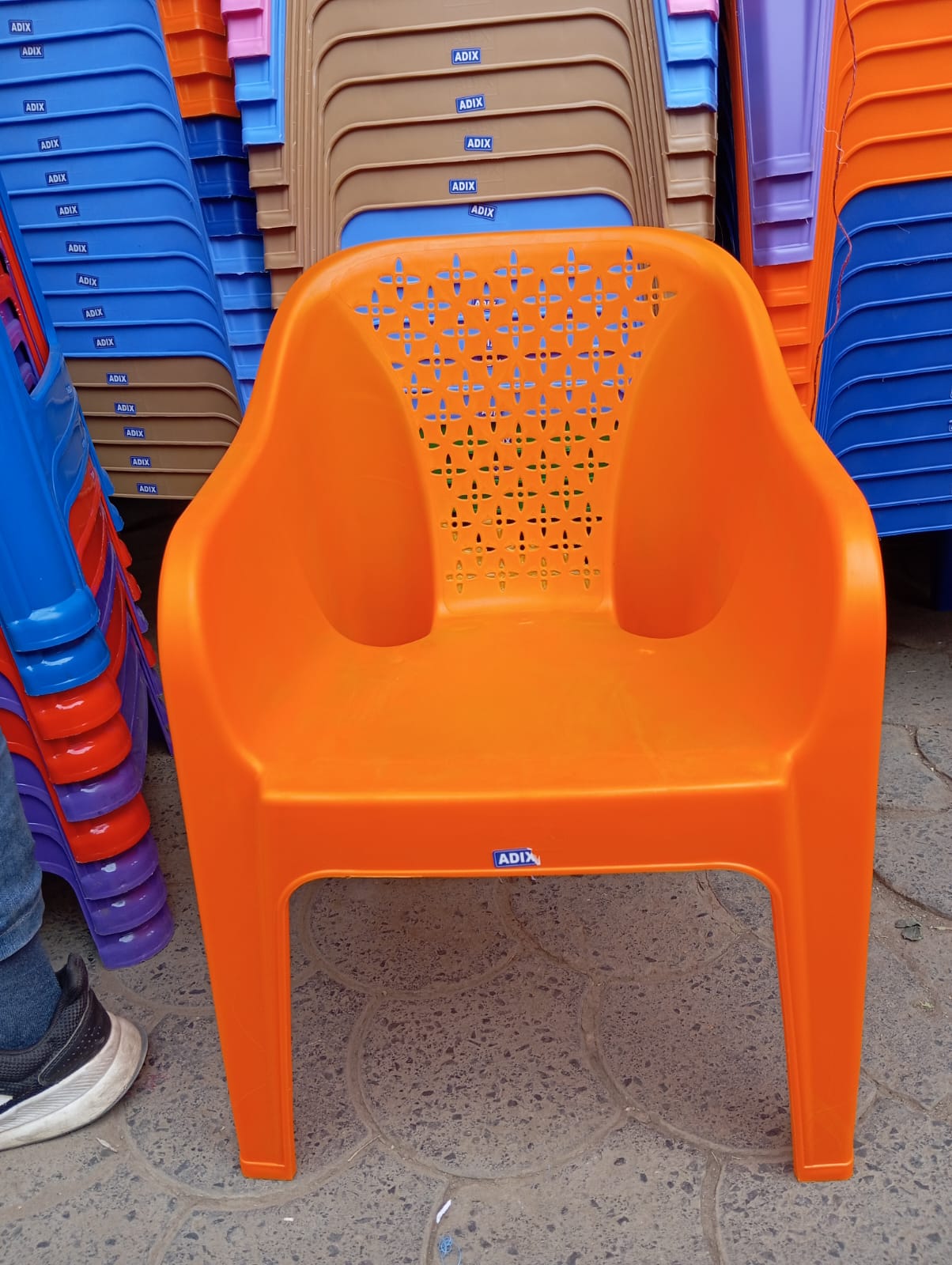 Adix Kids' Modern Plastic Seat with Arms and sturdy structure - Made in kenya stackable chairs