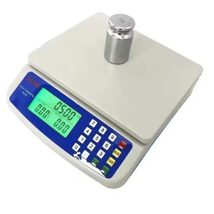 DT580 Butchery scale 0g- 30kgs shopkeeper measuring scale DT580 Digital Weighing Scale with 5V Charger High Precision LCD Display Portable Electronic Scale for Home Kitchen Rechargeable Battery