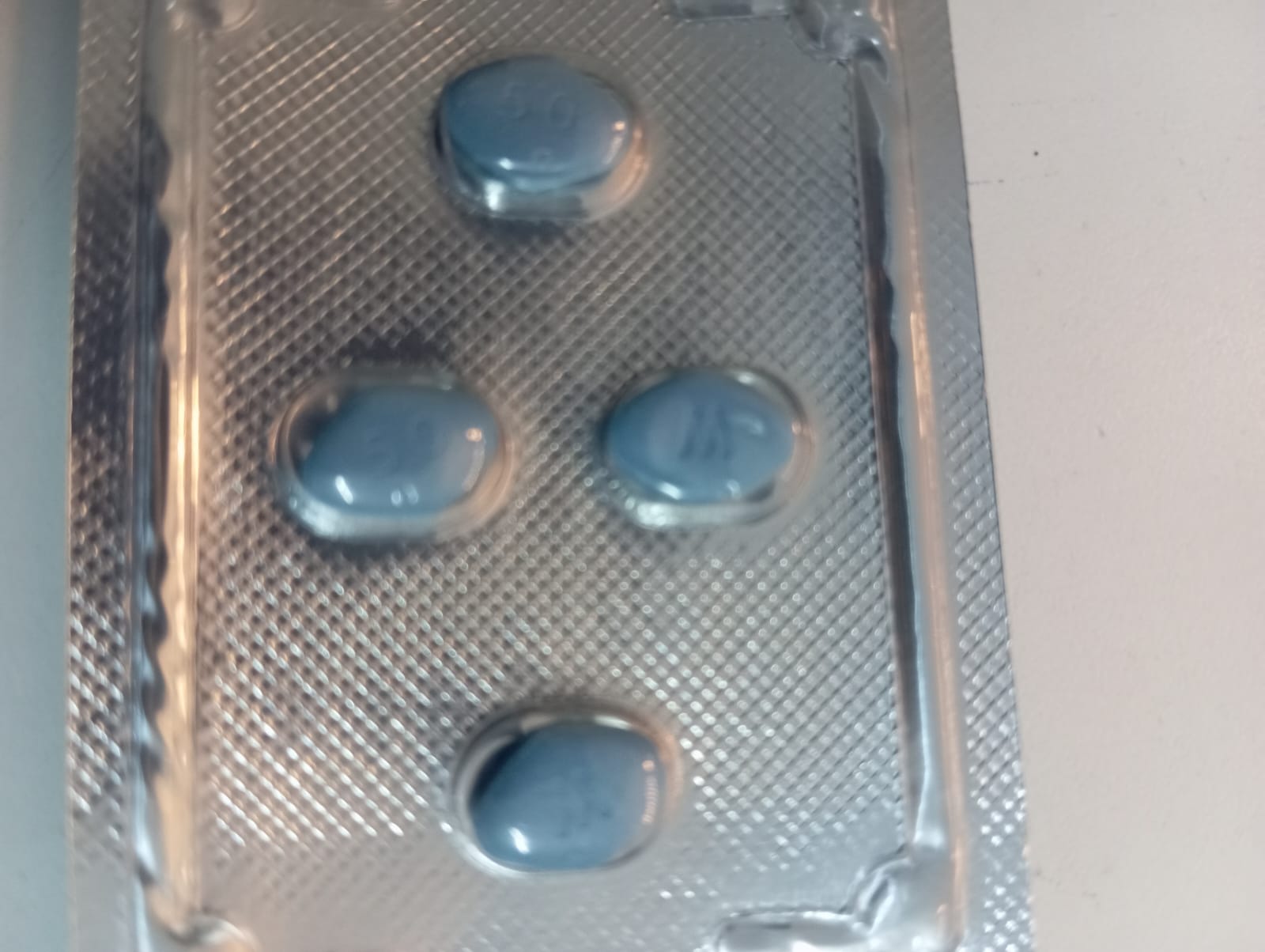 A strip of 4 Sildenafil Citrate Mens Sex Enhancing Tablets (CENFORCE 50mg) Treats Erectile Dysfunction