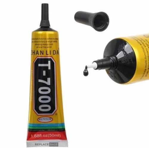 T7000 Multipurpose Adhesive For Phone Repair / DIY - 50ml Black phone repair glue T-7000 adhesive glue for phone screen re-attachment and repair