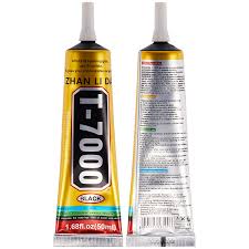 T7000 Multipurpose Adhesive For Phone Repair / DIY - 50ml Black phone repair glue T-7000 adhesive glue for phone screen re-attachment and repair