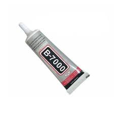 B-7000 medium viscosity clear multi-purpose adhesive tube (110ml / 3.7 fl. oz), commonly used for crafts, jewelry, and phone screen repairs.