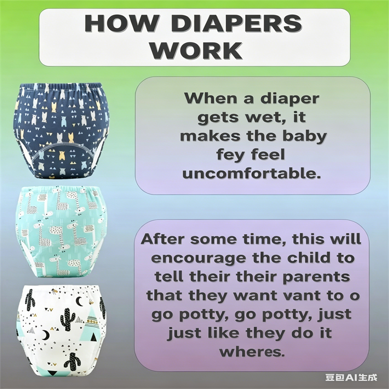 100% Cotton Baby Potty Training Underwear 6 Layer Absorbent Reusable Washable Toddler Briefs Leak Proof Toilet Training Pants For Boys Girls