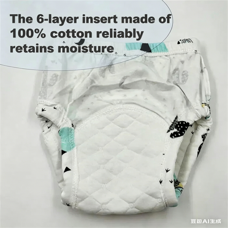 100% Cotton Baby Potty Training Underwear 6 Layer Absorbent Reusable Washable Toddler Briefs Leak Proof Toilet Training Pants For Boys Girls