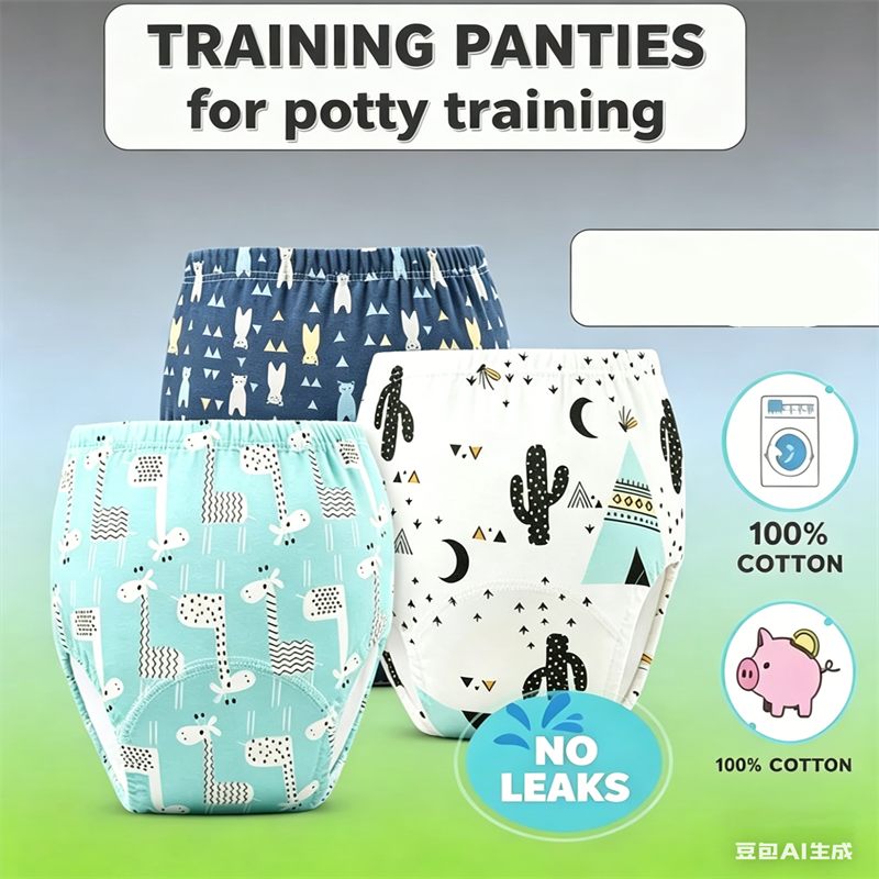 100% Cotton Baby Potty Training Underwear 6 Layer Absorbent Reusable Washable Toddler Briefs Leak Proof Toilet Training Pants For Boys Girls