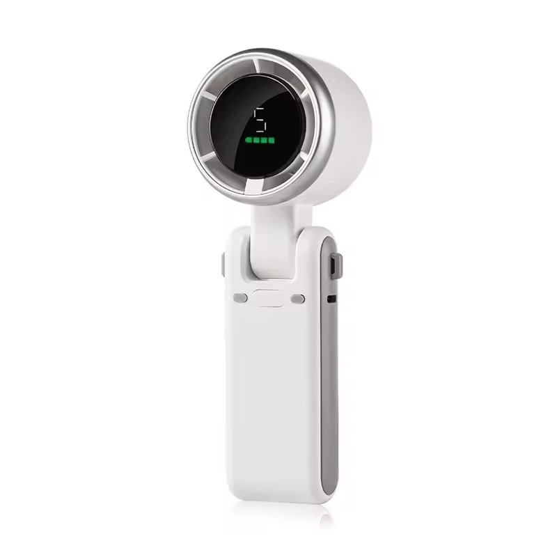 1PC NEW 2026 Handheld Fan Portable Foldable USB Rechargeable, Ultra Quiet 5-speed Adjustable, 1200mAh Battery