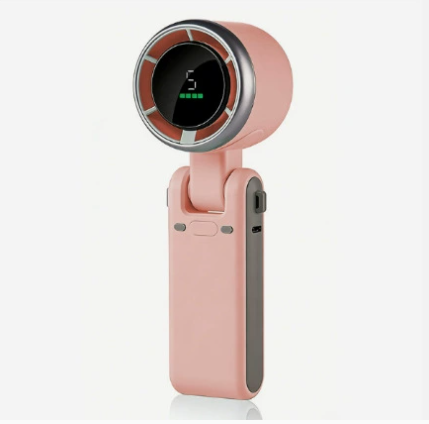 1PC NEW 2026 Handheld Fan Portable Foldable USB Rechargeable, Ultra Quiet 5-speed Adjustable, 1200mAh Battery