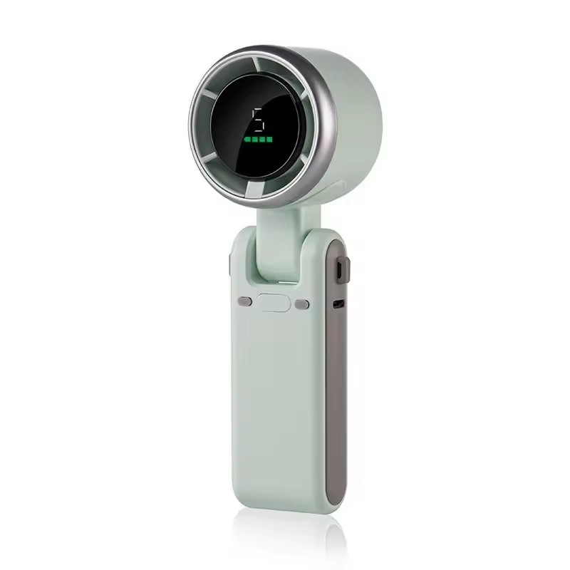 1PC NEW 2026 Handheld Fan Portable Foldable USB Rechargeable, Ultra Quiet 5-speed Adjustable, 1200mAh Battery