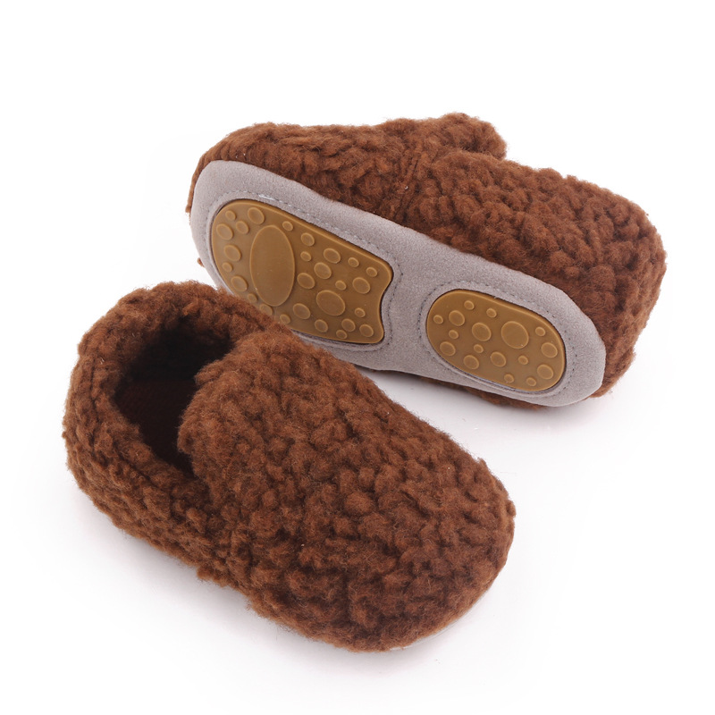 Baby Winter and Autumn Style Multiple Choices High Quality Soft Cotton Warm and Plush Toddler Shoes Anti-slip Sole Prewalking