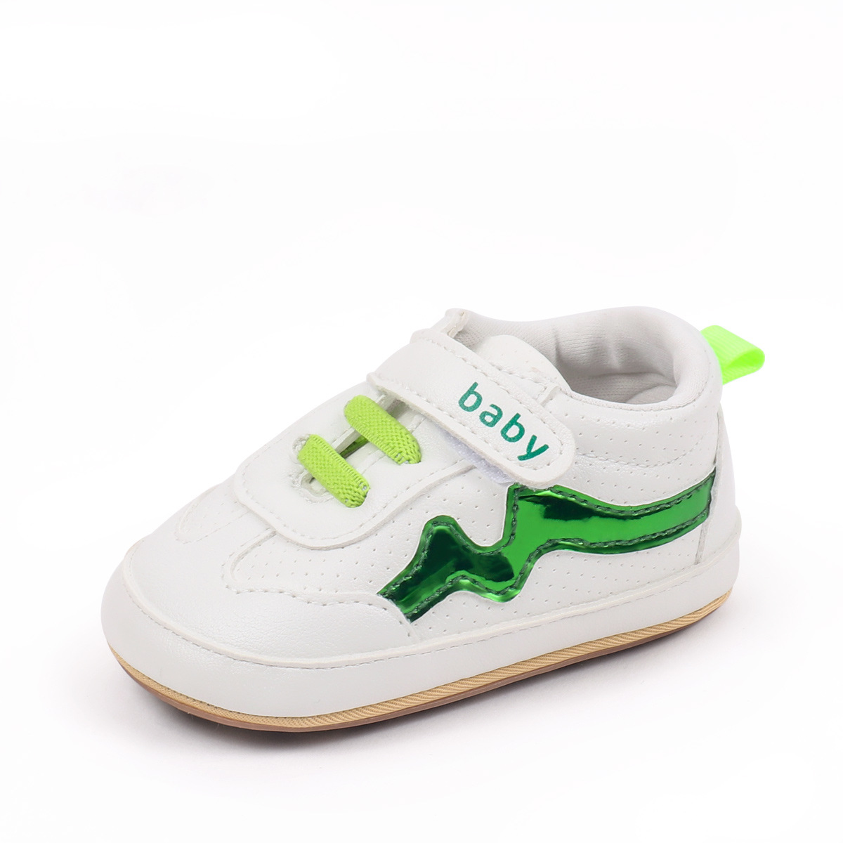 Spring And Autumn Baby Boys And Girls First Walking Indoor Outdoor Toddler Shoes For 0-18M Baby Unisex Soft PVC Sole