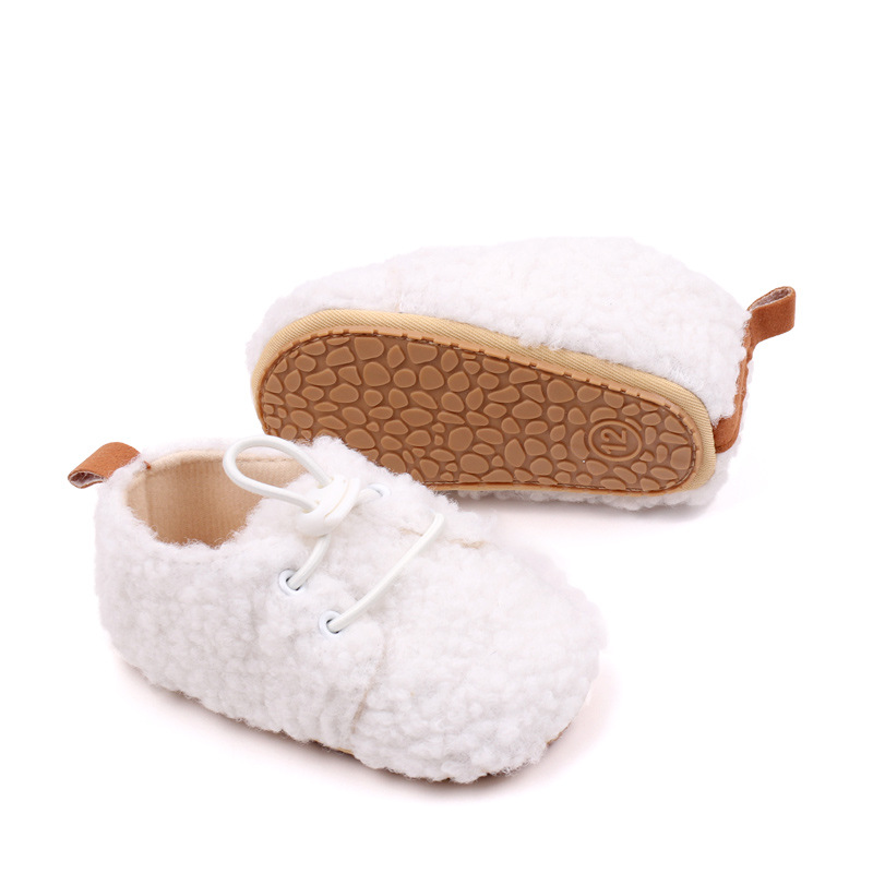 Baby Winter Shoes Soft Cotton High Quality PVC Sole Anti-slip Warm Prewalk Sneaker for Newborn Toddler Boys and Girls