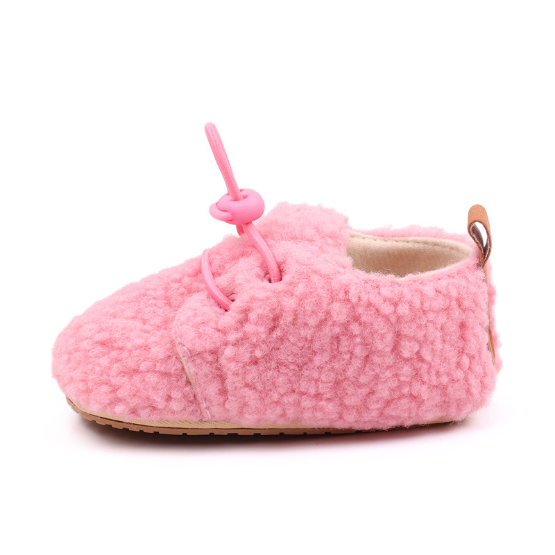 Baby Winter Shoes Soft Cotton High Quality PVC Sole Anti-slip Warm Prewalk Sneaker for Newborn Toddler Boys and Girls