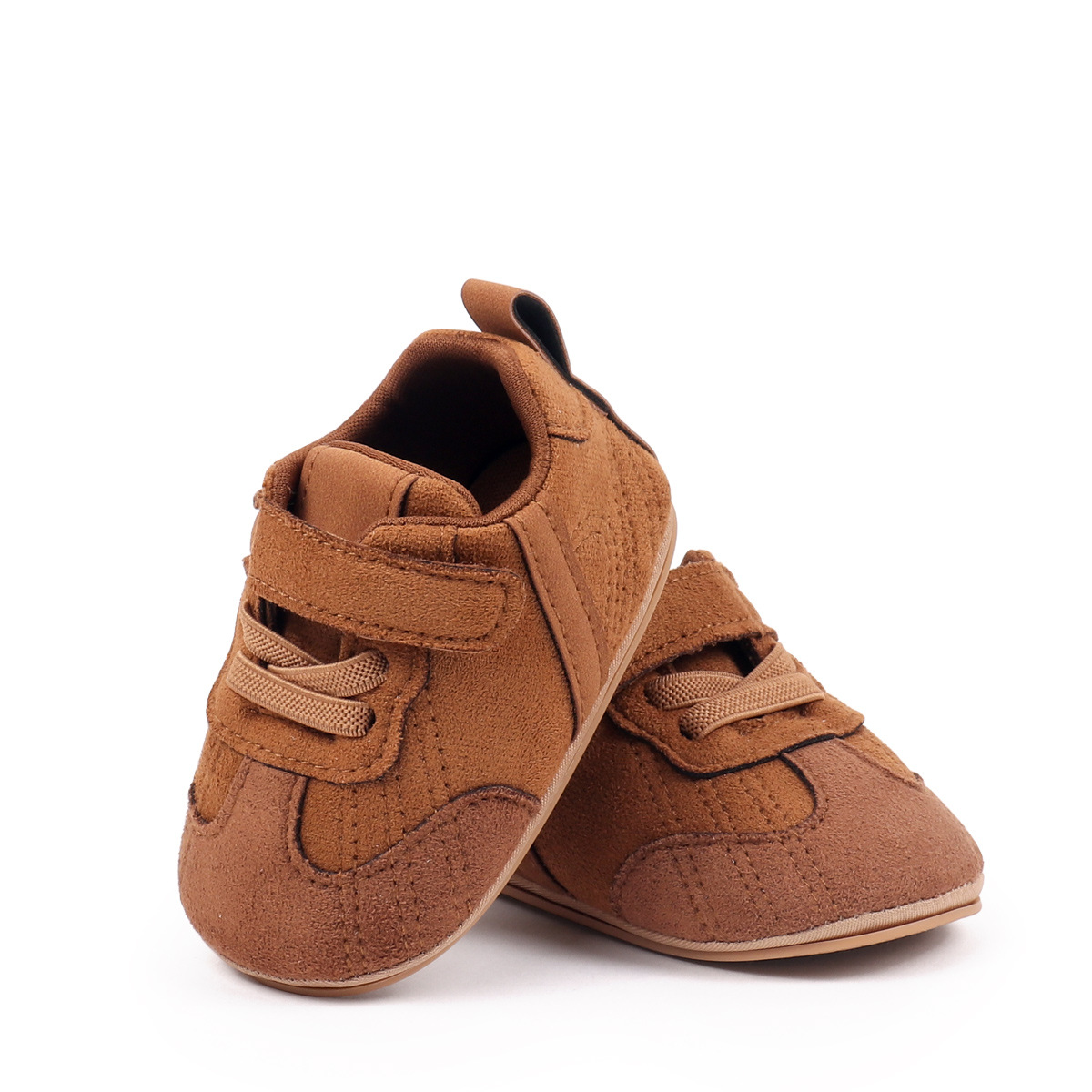 Spring Autumn Baby Unisex First Walking Indoor Outdoor Toddler Shoes With High Quality PU Leather And Soft PVC Sole For