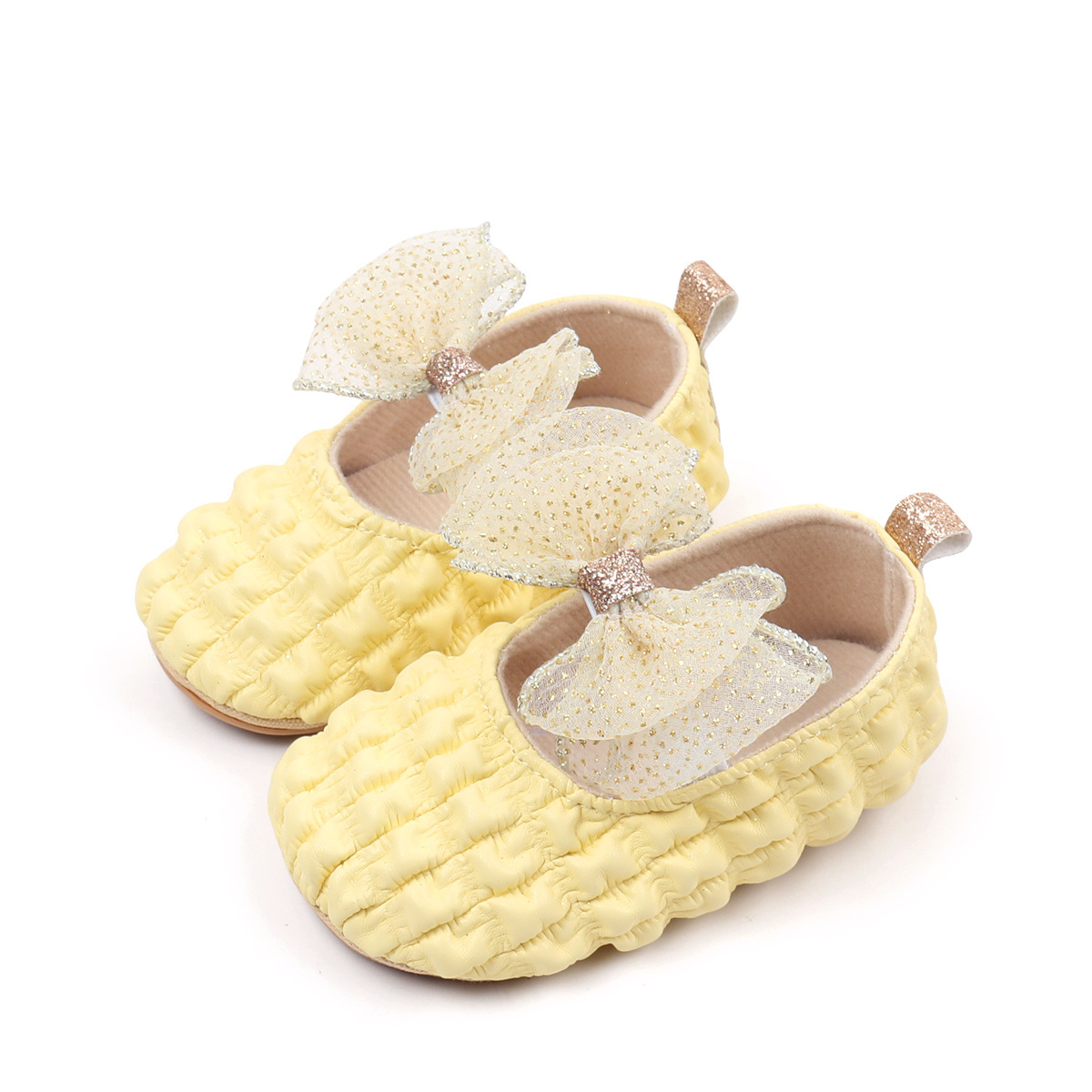 2026 Spring Baby Girls Princess Shoes Butterfly Bowknot Four colors Solid Fashion Design Newborn Toddler Shoes First Walkers