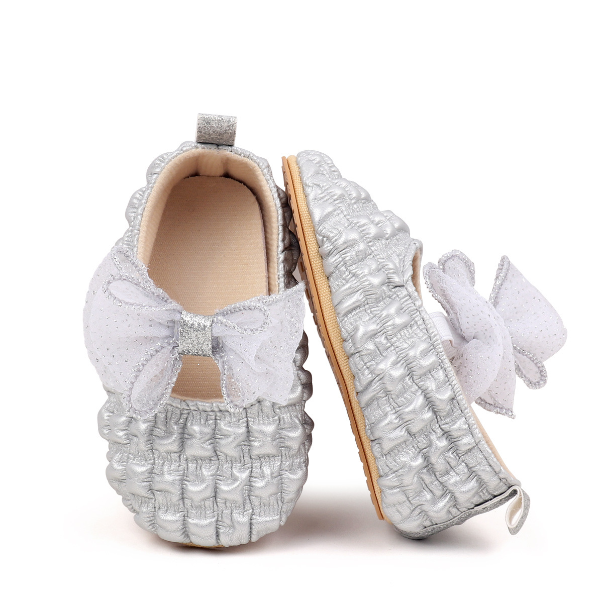 2026 Spring Baby Girls Princess Shoes Butterfly Bowknot Four colors Solid Fashion Design Newborn Toddler Shoes First Walkers
