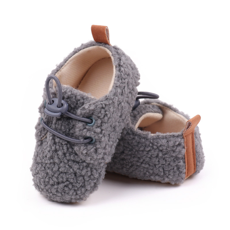 Baby Winter Shoes Soft Cotton High Quality PVC Sole Anti-slip Warm Prewalk Sneaker for Newborn Toddler Boys and Girls