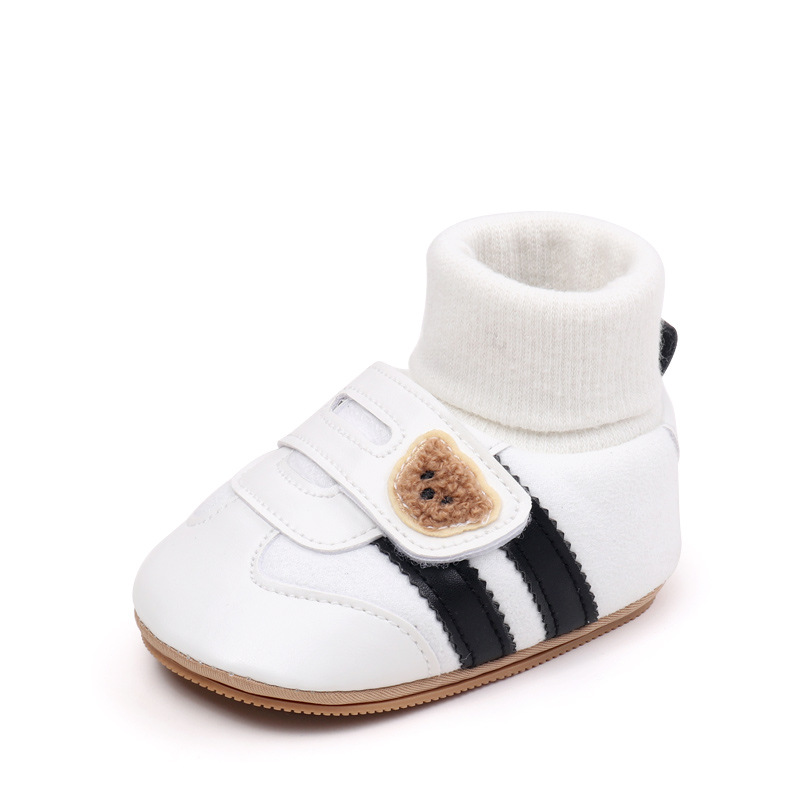 Baby Shoes Soft Cotton Sock Shoes Ankle-covered Style Spring & Autumn High Quality Sneakers Cute Design Newborn Prewalker Shoes