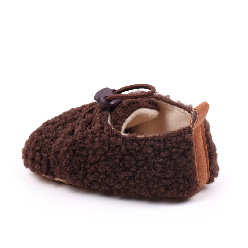 Baby Winter Shoes Soft Cotton High Quality PVC Sole Anti-slip Warm Prewalk Sneaker for Newborn Toddler Boys and Girls