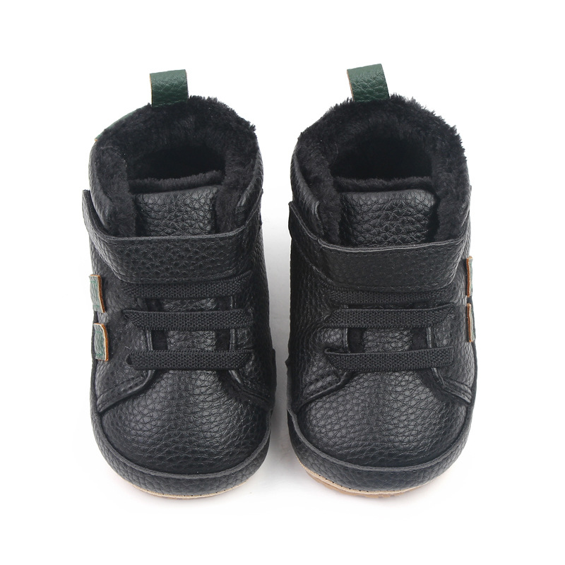 Toddler Warm Rubber bottom anti slip Boots Soft Sole, Adorable Baby Girls Boys Winter Boots, Color blocking 0-18 months