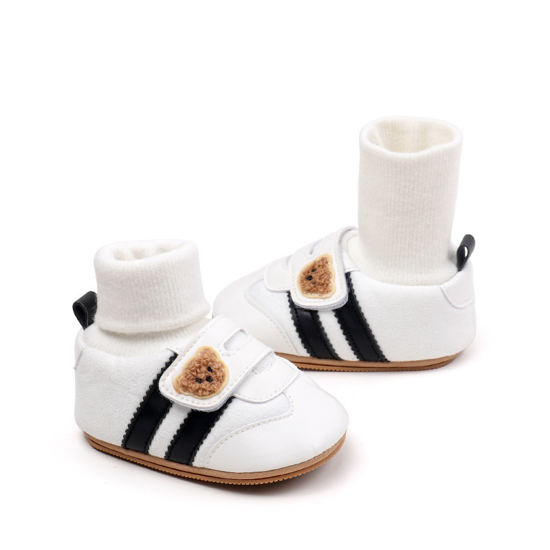 Baby Shoes Soft Cotton Sock Shoes Ankle-covered Style Spring & Autumn High Quality Sneakers Cute Design Newborn Prewalker Shoes