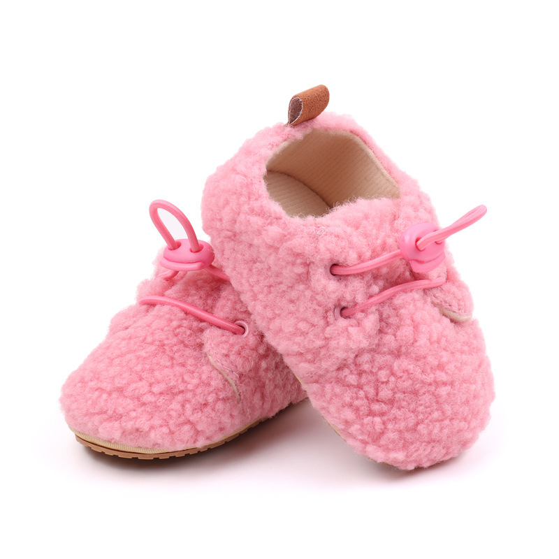 Baby Winter Shoes Soft Cotton High Quality PVC Sole Anti-slip Warm Prewalk Sneaker for Newborn Toddler Boys and Girls