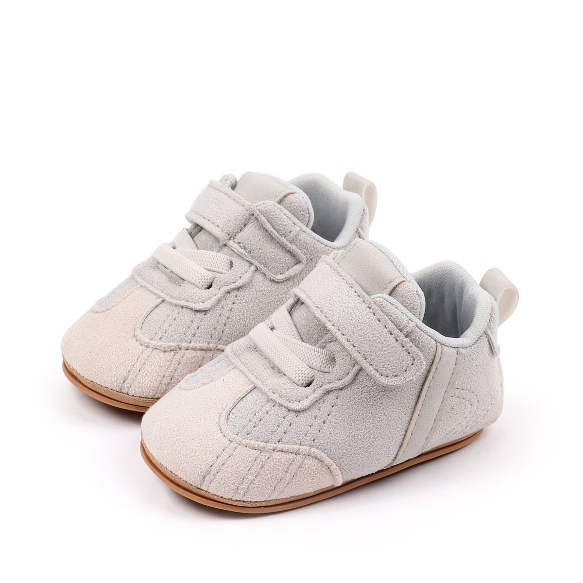 Spring Autumn Baby Unisex First Walking Indoor Outdoor Toddler Shoes With High Quality PU Leather And Soft PVC Sole For