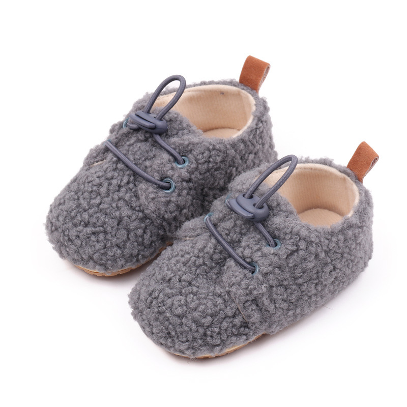 Baby Winter Shoes Soft Cotton High Quality PVC Sole Anti-slip Warm Prewalk Sneaker for Newborn Toddler Boys and Girls