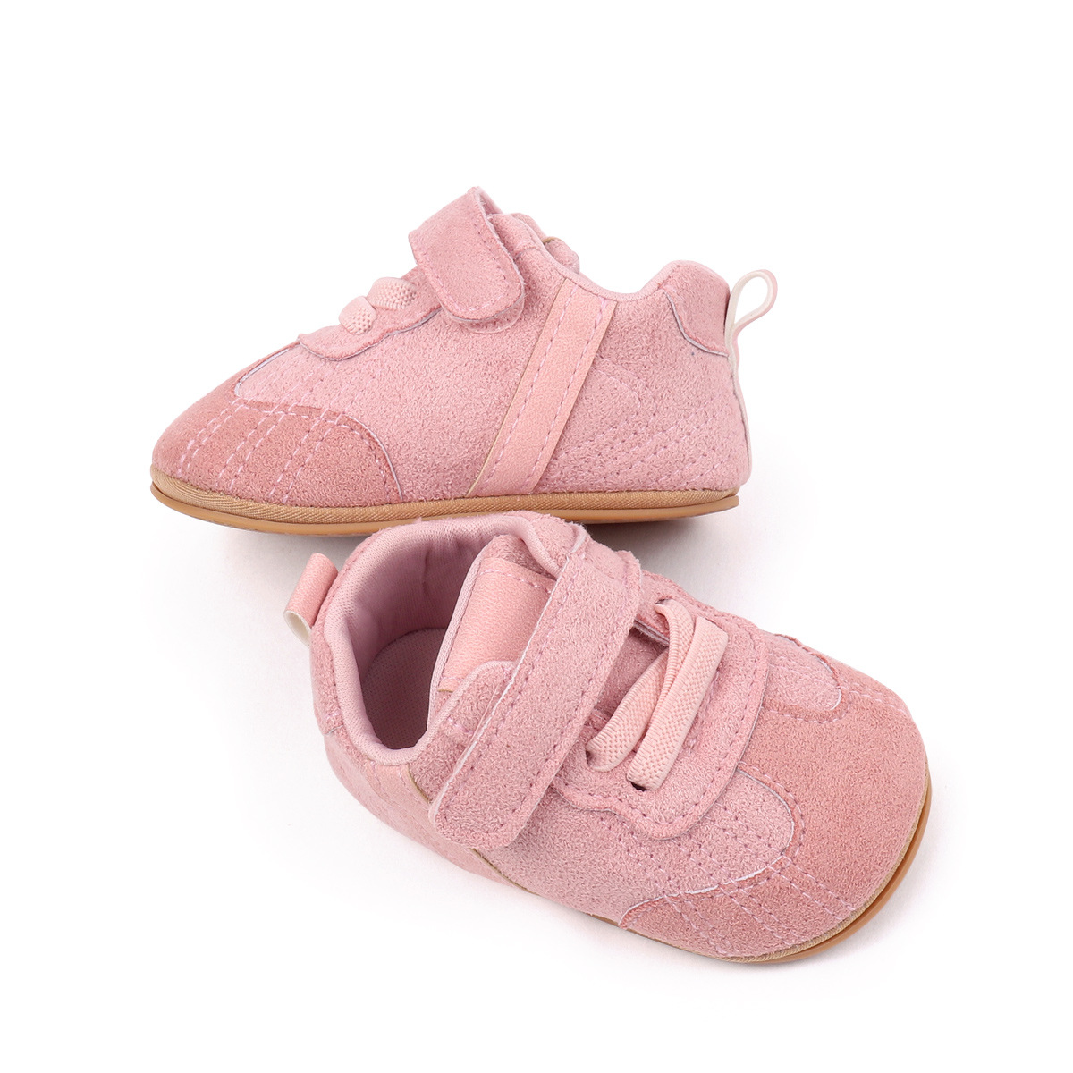 Spring Autumn Baby Unisex First Walking Indoor Outdoor Toddler Shoes With High Quality PU Leather And Soft PVC Sole For
