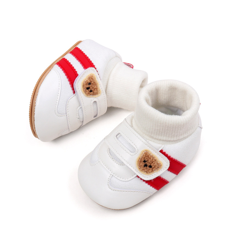 Baby Shoes Soft Cotton Sock Shoes Ankle-covered Style Spring & Autumn High Quality Sneakers Cute Design Newborn Prewalker Shoes