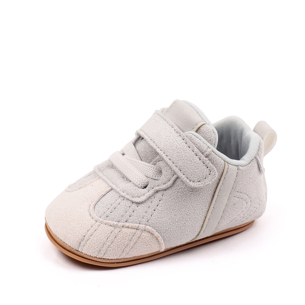 Spring Autumn Baby Unisex First Walking Indoor Outdoor Toddler Shoes With High Quality PU Leather And Soft PVC Sole For