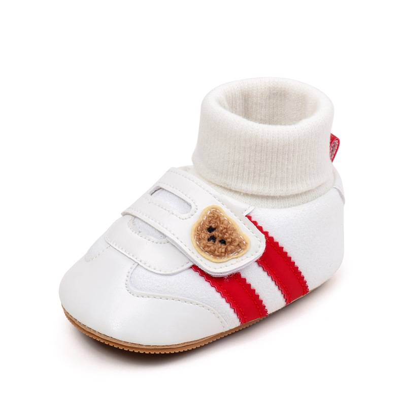 Baby Shoes Soft Cotton Sock Shoes Ankle-covered Style Spring & Autumn High Quality Sneakers Cute Design Newborn Prewalker Shoes