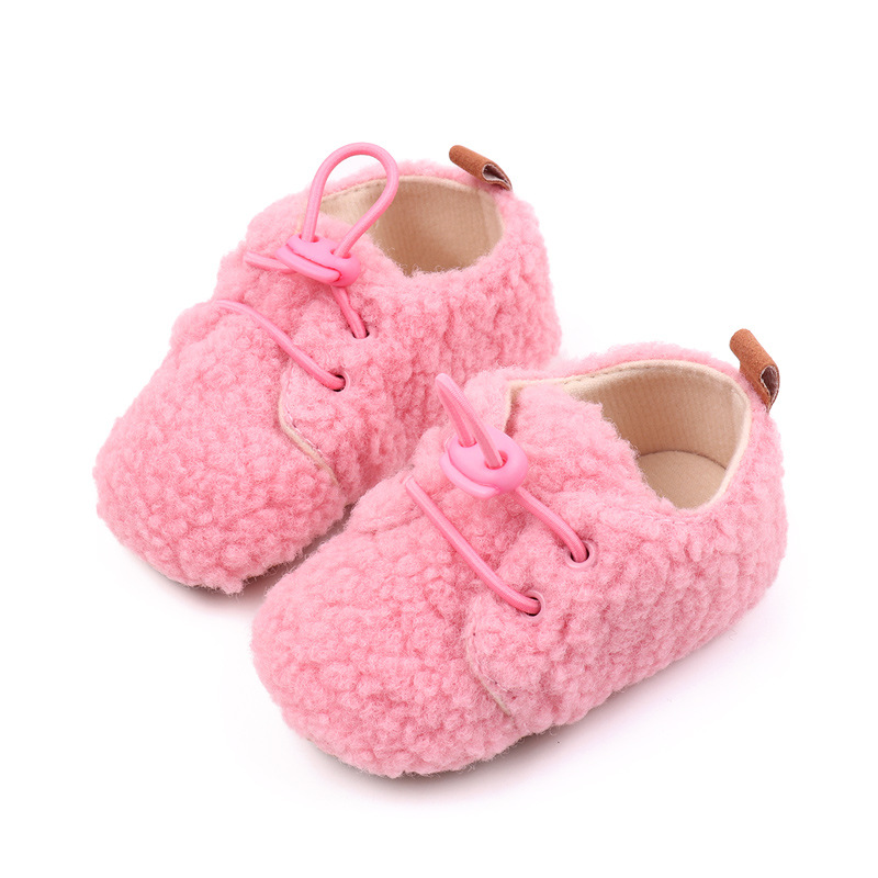 Baby Winter Shoes Soft Cotton High Quality PVC Sole Anti-slip Warm Prewalk Sneaker for Newborn Toddler Boys and Girls