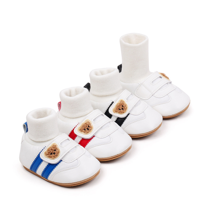 Baby Shoes Soft Cotton Sock Shoes Ankle-covered Style Spring & Autumn High Quality Sneakers Cute Design Newborn Prewalker Shoes