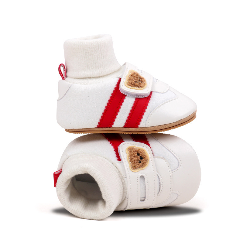 Baby Shoes Soft Cotton Sock Shoes Ankle-covered Style Spring & Autumn High Quality Sneakers Cute Design Newborn Prewalker Shoes