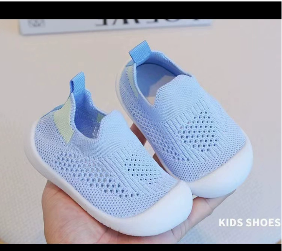 Spring Popular New Baby Shoes Mesh Knit Breathable Kid Girls Boys 0-3T Summer Slip-On Casual Sneakers Toddler Non-Skid Prewalker