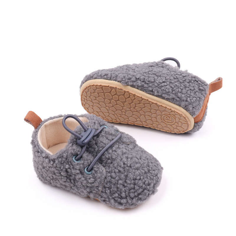 Baby Winter Shoes Soft Cotton High Quality PVC Sole Anti-slip Warm Prewalk Sneaker for Newborn Toddler Boys and Girls